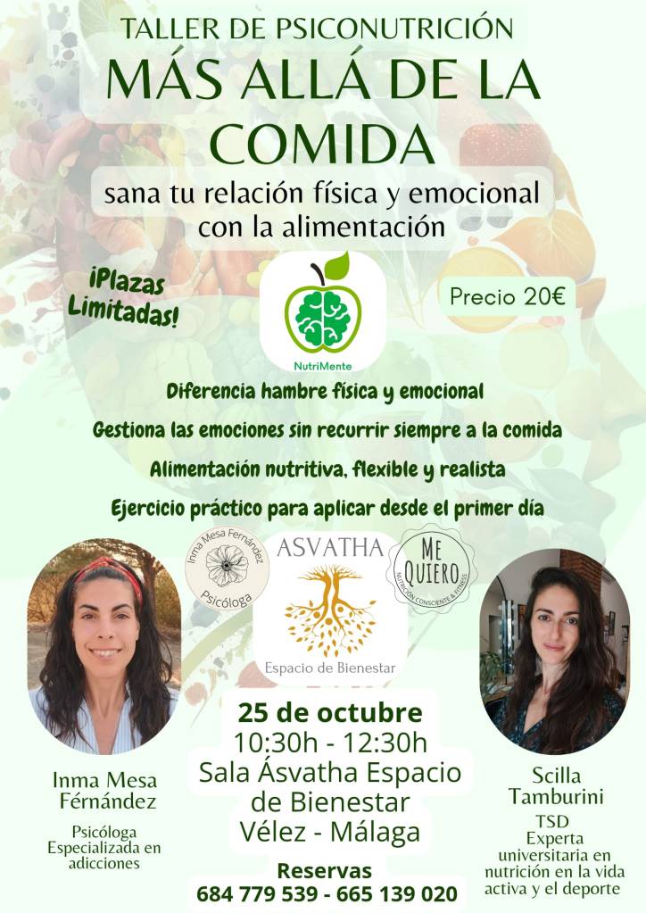 Taller psiconutricion Más Allá de la Comida