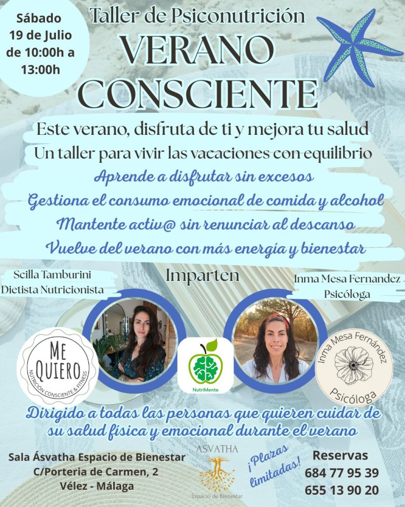 Taller de psiconutrición Verano Consciente