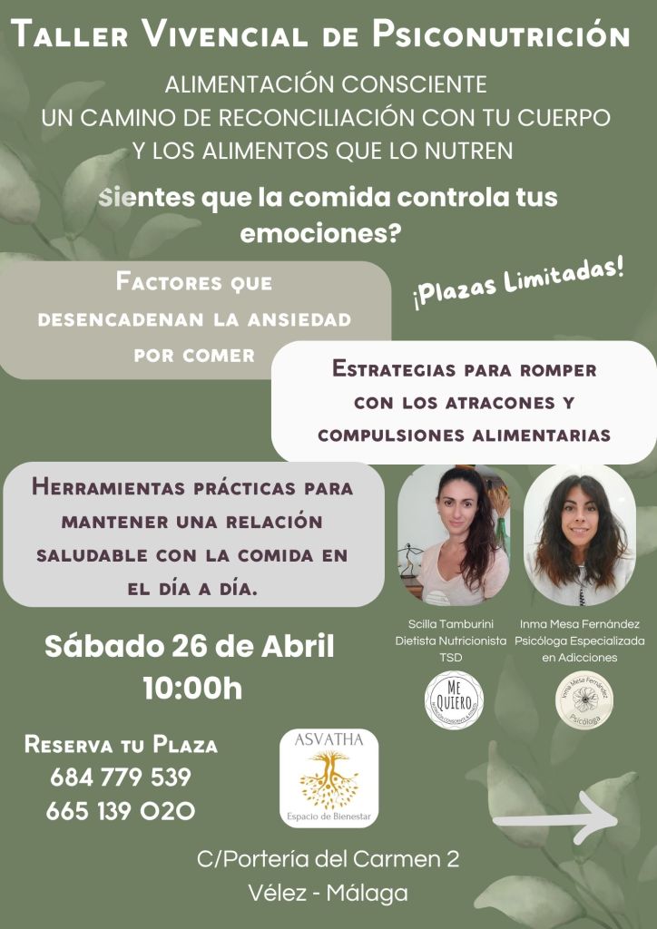 Taller vivencial de psiconutrición